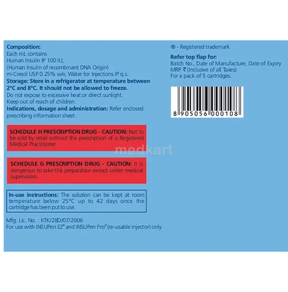 insugen r penfill 3 ml